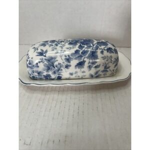 Nikko Tea Roses vintage butter dish 2 pc's